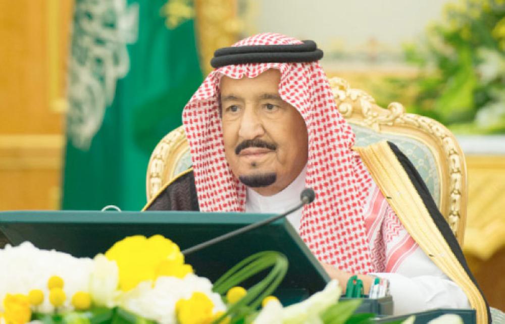 Custodian of the Two Holy Mosques King Salman chairs the weekly session of the Cabinet at Al Yamamah Palace in Riyadh on Tuesday. — SPA