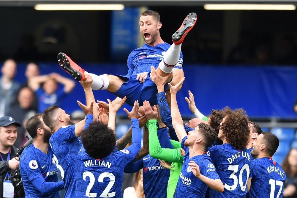 Image result for Chelsea secured their place in the Champions League next season with victory over Watford at Stamford Bridge.