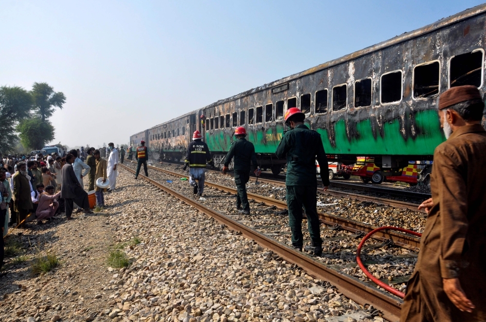 Image result for Death toll from Tezgam train fire climbs to 74"
