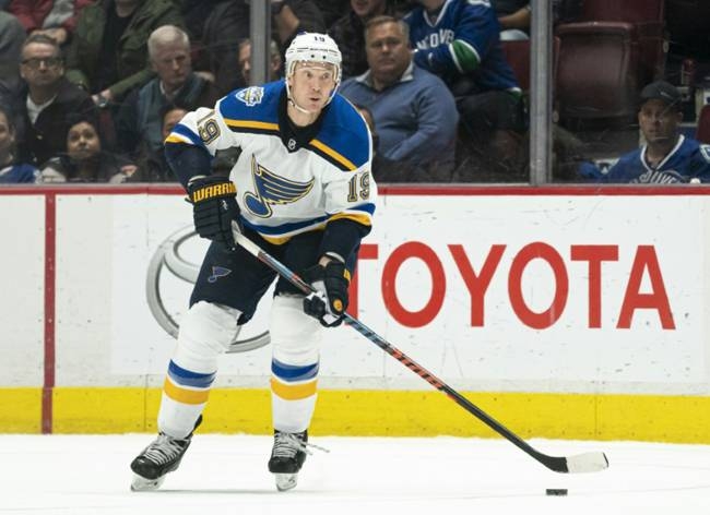 Louis defenceman Jay Bouwmeester alert following collapse, Ducks-Blues postponed