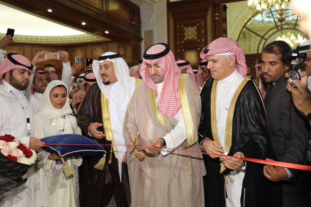Prince Turki Bin Abdullah inaugurates the American Express World Luxury Expo on Wednesday at the Ritz Carlton in Riyadh. — Courtesy photo
