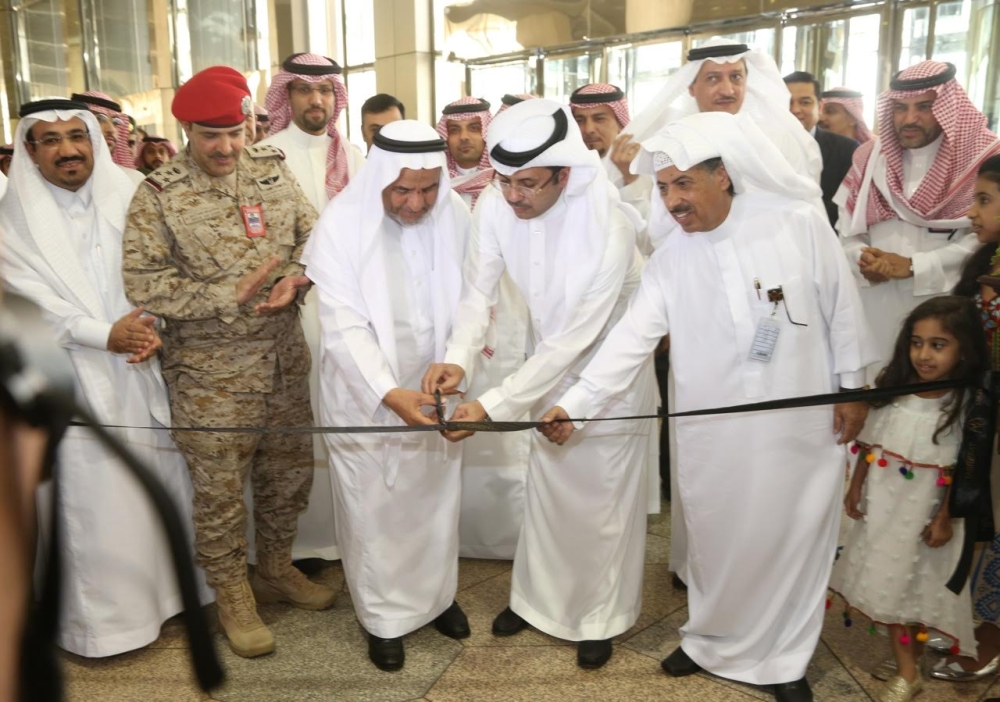 KFIA Director Turki Bin Abdullah Al-Ju’waini inaugurates the Tashreefat lounge at the airport in Dammam. — SG photo