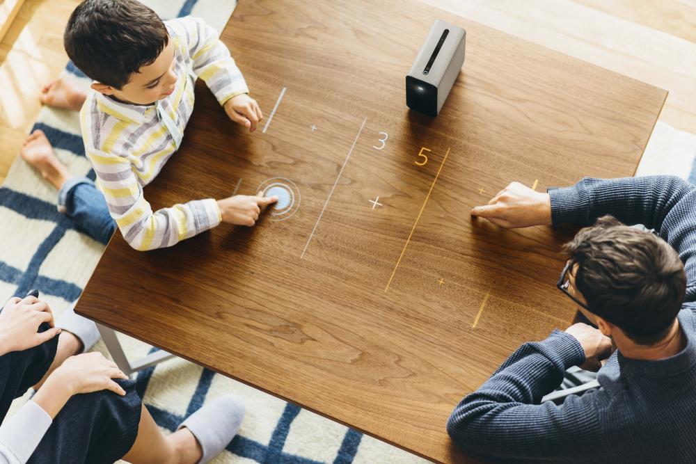 Xperia Touch on the kitchen counter 