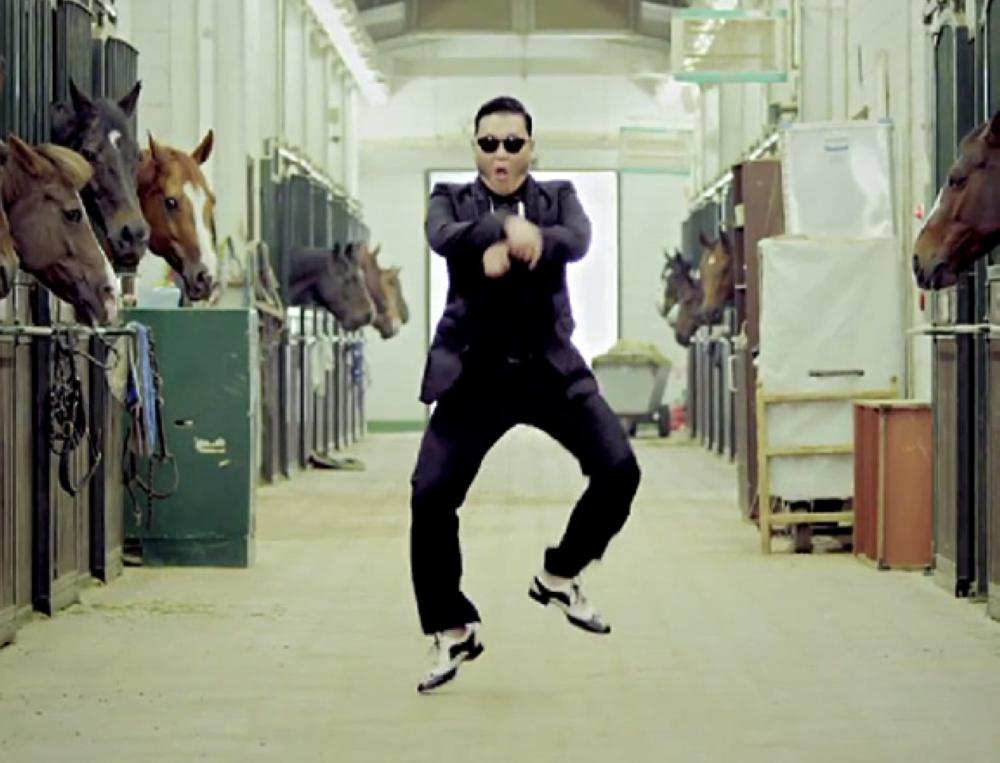 A scene from the official music video of 