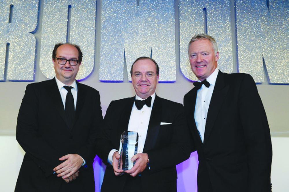 World’s Best Bank award — the top accolade in Euromoney’s Awards for Excellence — was accepted by Stuart Gulliver at an event held at the Tower of London in the UK. — Courtesy photo