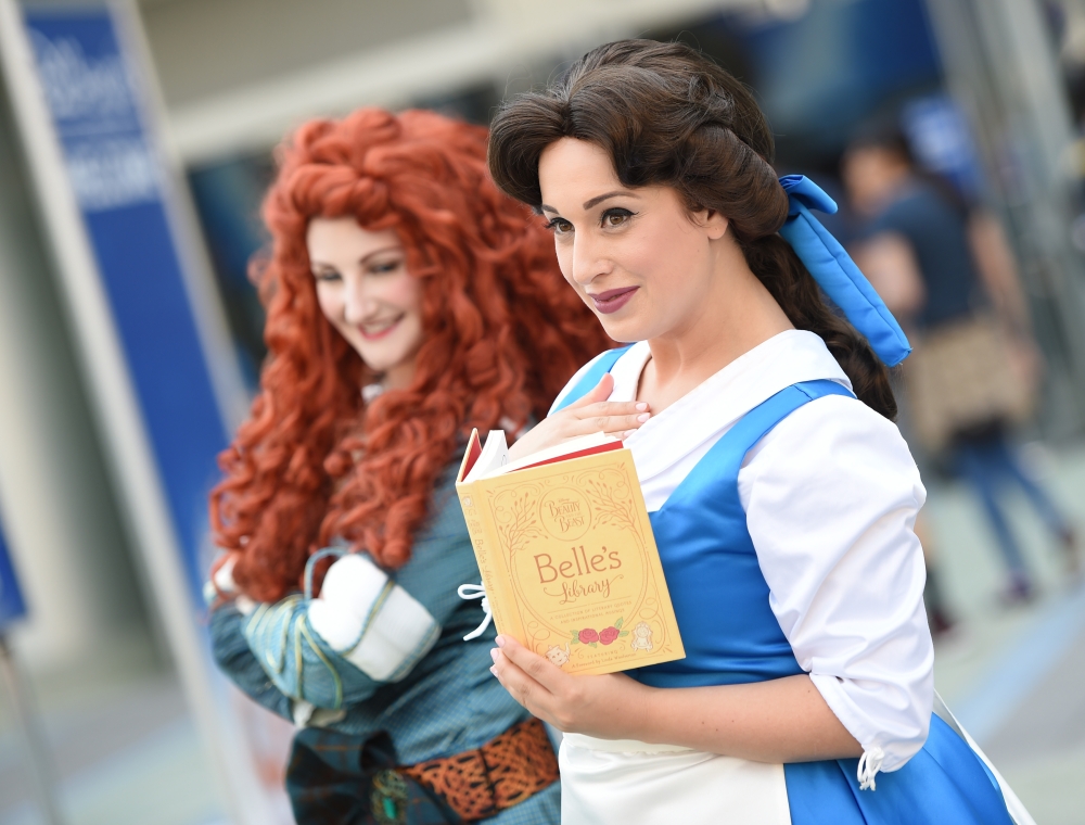 Fans and cosplayers attend the D23 Expo fan convention at the convention center in Anaheim, California on Saturday. - AFP
