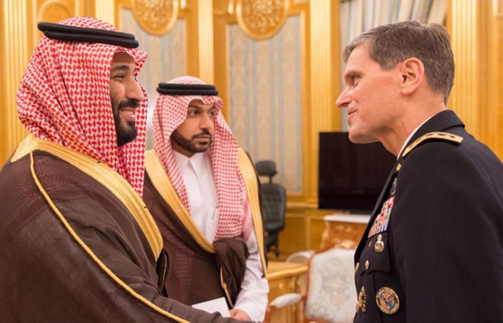 Crown Prince meets with US Commander Votel