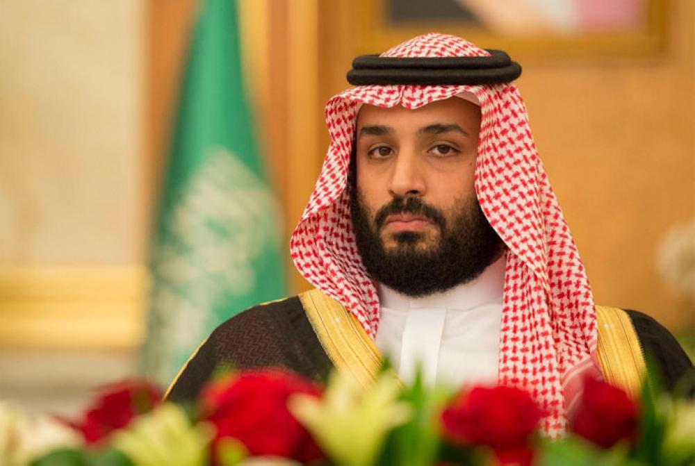 Crown Prince Muhammad Bin Salman, deputy premier and minister of defense, chairing the weekly session of the Council of Ministers at Al-Salam Palace in Jeddah on Monday - SPA