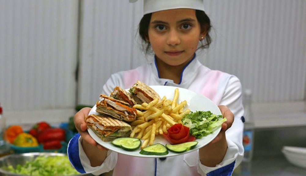 Zad Al Khair, a local restaurant in Gaza City, launches a culinary arts program for children.