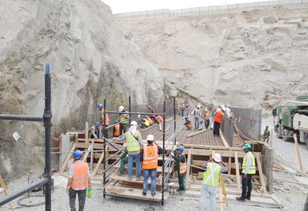 First phase of the launch of Makkah “B” metro project, Saturday. — Courtesy photo