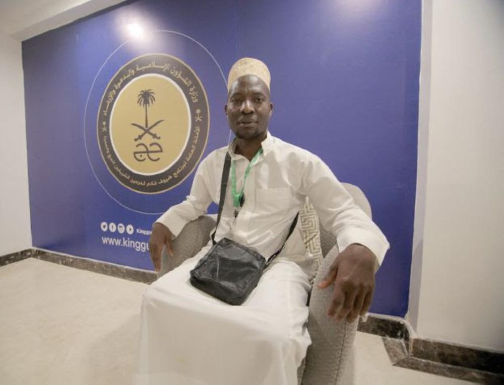 Burundi's Mebor Stanislas, now called Maybor Abdullah after reverting to Islam, is seen after arriving for Haj as the guest of Custodian of the Two Holy Mosques. — courtesy photo