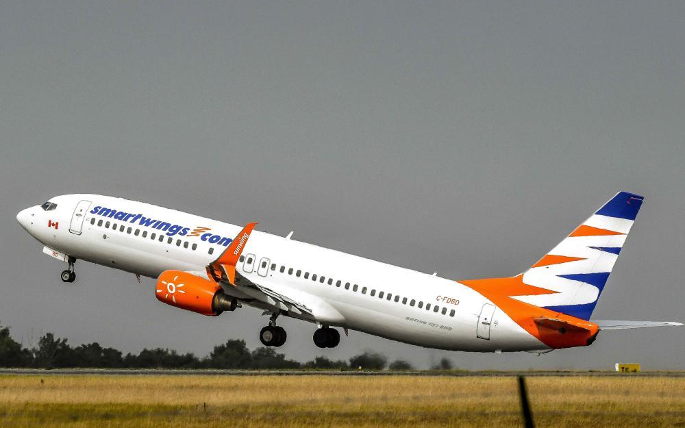 A Boeing 737-800 aircraft from Smartwings takes off from Lille Airport in Lesquin  in this file photo. —  AFP
