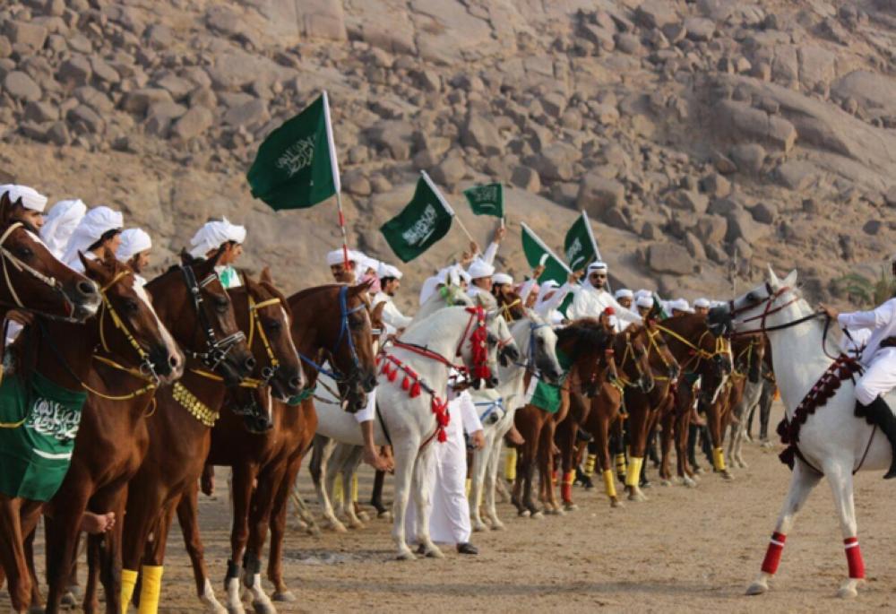 People of Najran take part in National Day celebrations on Saturday. — SPA