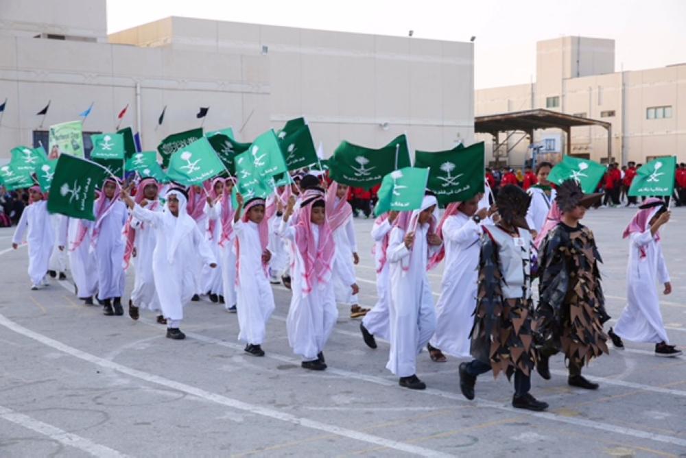 Chief Guest Awad Bin Mohammed Al Maliki, director, Foreign & Private Education, Ministry of Education, Eastern Province and Mohammed Azharuddin, guest of honor, at the start of Indian schools cluster meet in Dammam.