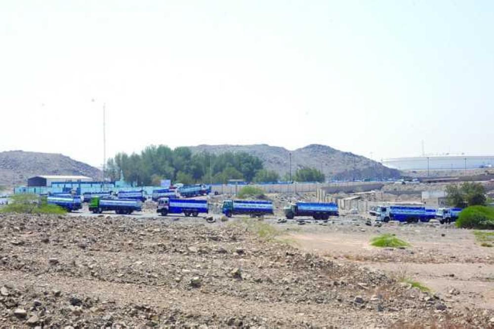 Malfunctioning of the pumping system in Quwaiza has further complicated the issue as water tankers had to wait long hours to get filled. — Courtesy photo