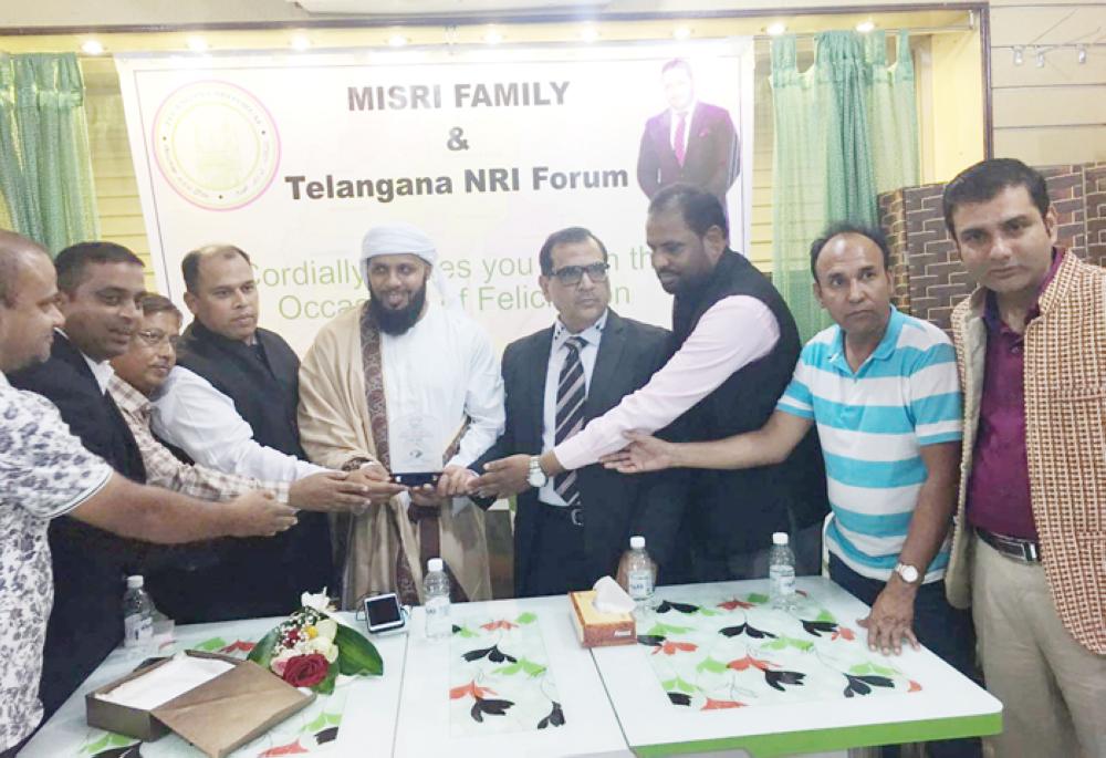 Esa Misri feted by Telangana NRI Forum