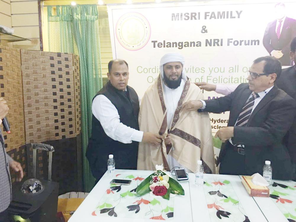 Esa Misri feted by Telangana NRI Forum