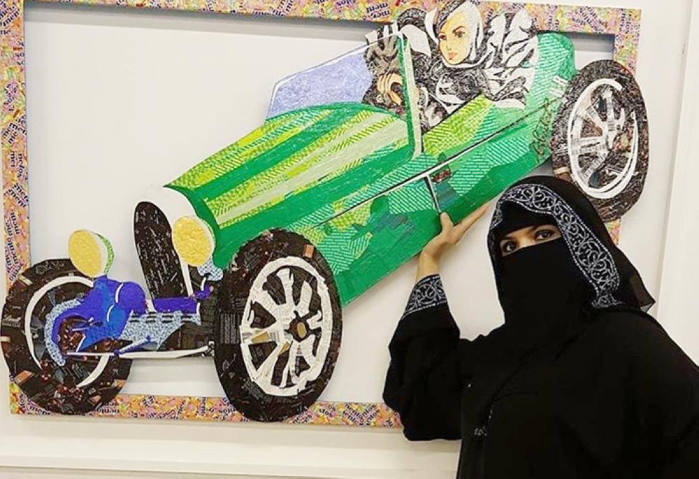 Saudi women artists champion right to drive 