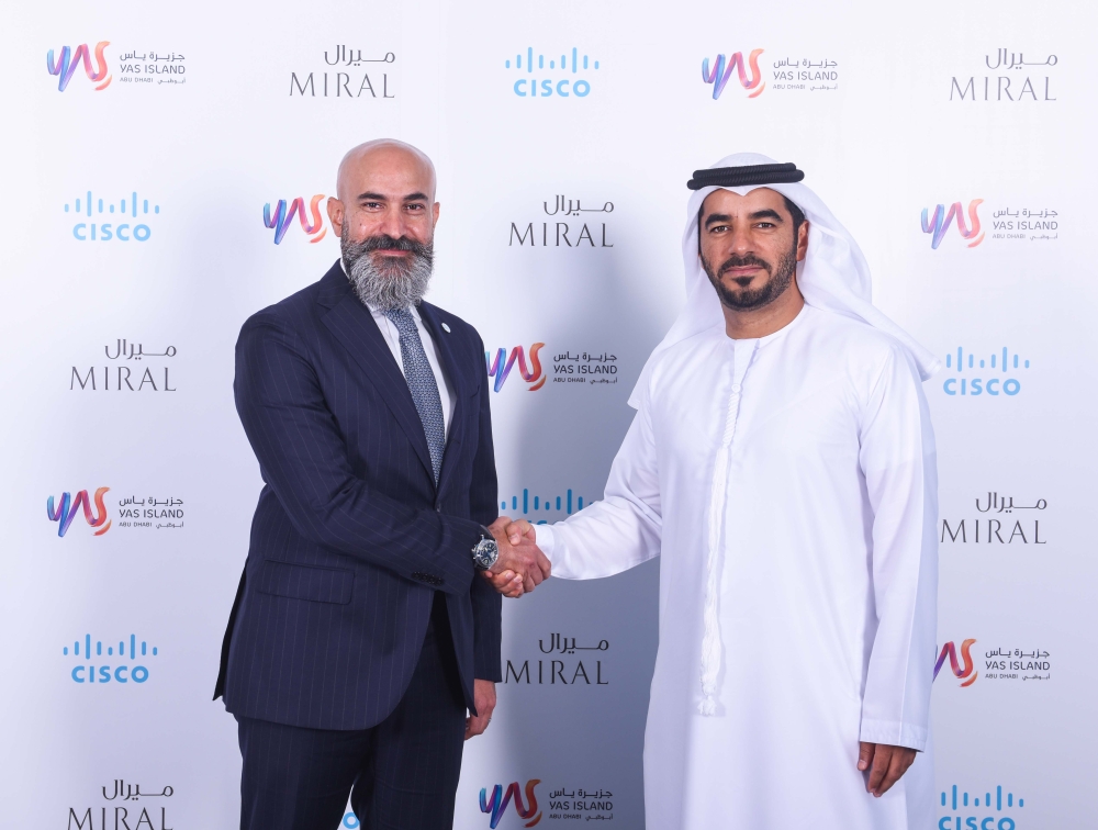 Shukri Eid, MD - East region of Cisco Middle East and Mohamed Abdalla Al Zaabi, CEO of Miral