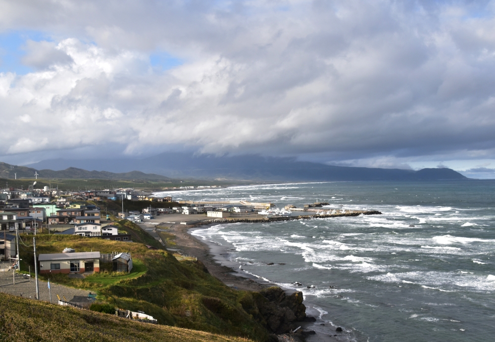 Waves lap onto the shore are seen in Erimo Town, on Japan's northern island of Hokkaido. — Reuters