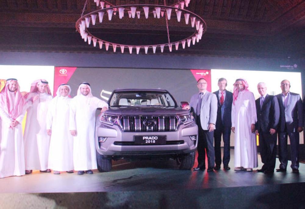 The launch of Prado 2018 at the Hussain Jameel Hall in Jeddah attended by Toyota’s Marketing General Manager of the Middle East and North Africa Division  Nobuyuki Takemura, among others
