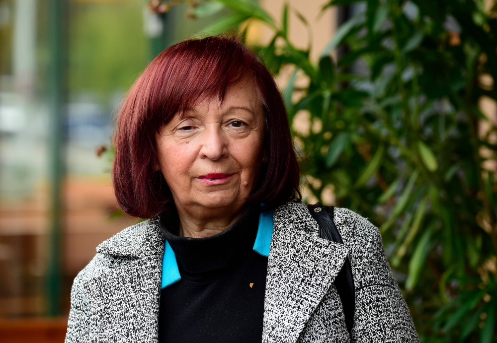 Local AFD candidate Marianne Spring-Raeumschuessel poses for a picture in Cottbus in eastern Germany. Chancellor Angela Merkel hails from Germany's ex-communist East, yet it is here where the anger against her runs deepest and the far-right protest party AfD has celebrated its strongest gains. — AFP