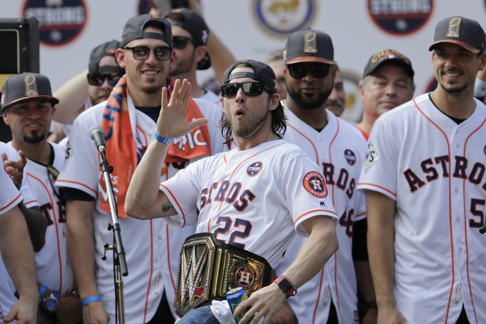 Houston Astros celebrate World Series win; White House visit uncertain -  Saudi Gazette