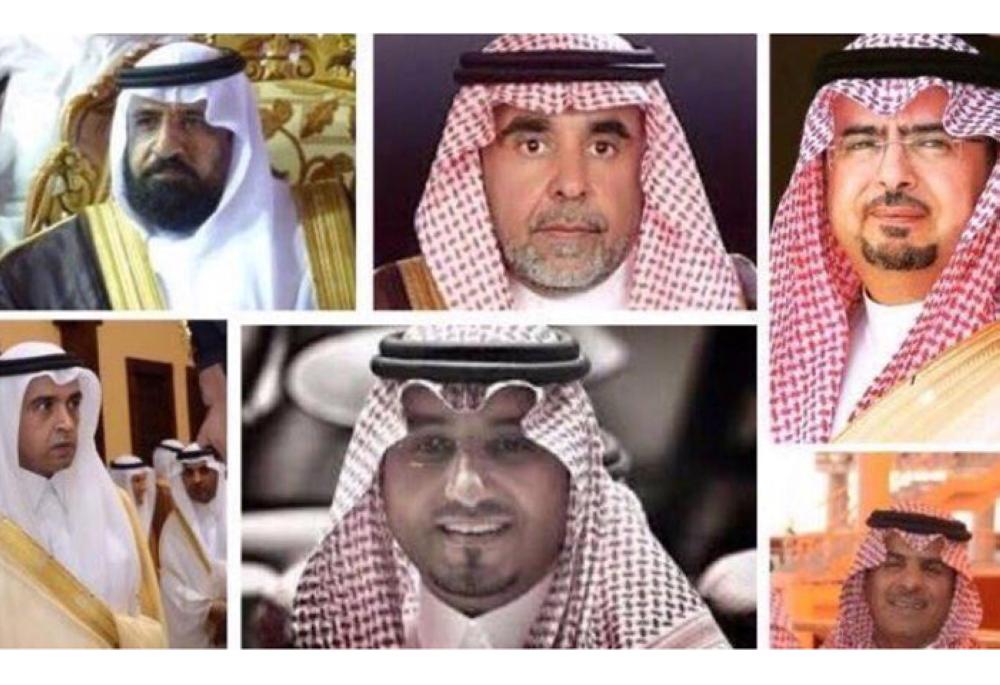 The nine memebers of Prince Mansour's delegation who tragically died on Sunday near Abha.