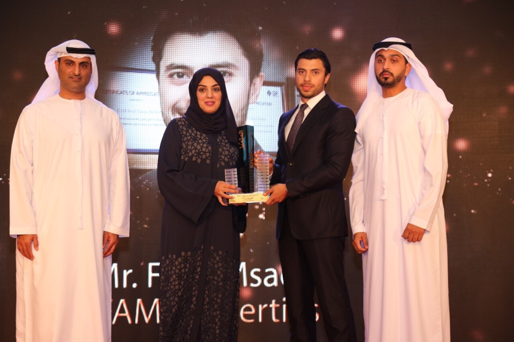 Firas Al Msaddi, CEO of fäm Properties, receives award