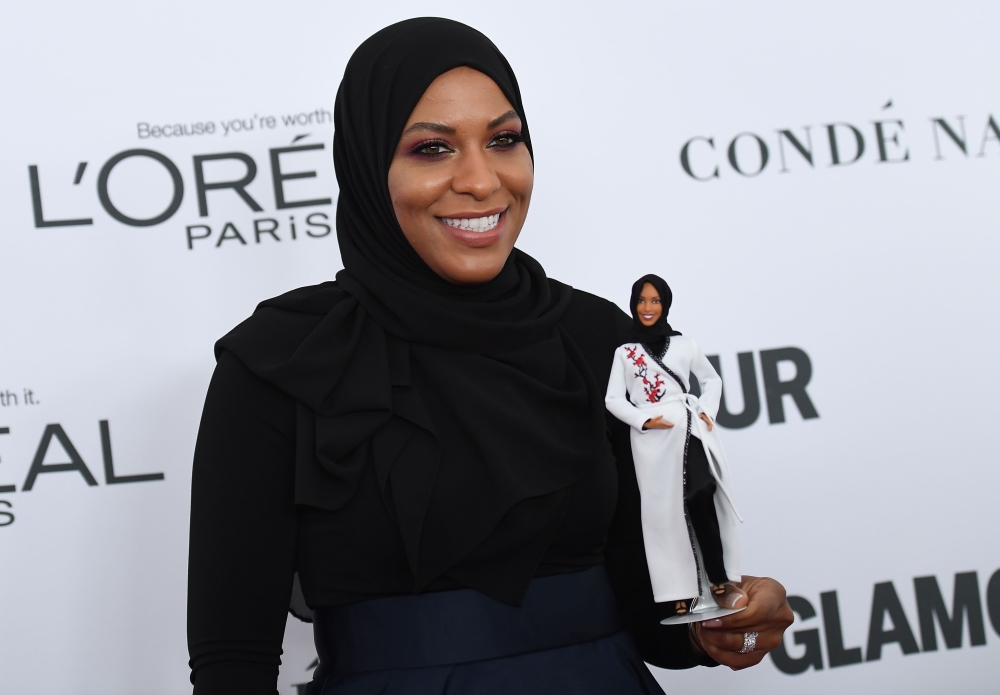 Ibtihaj Muhammad attends Glamour's 2017 Women of The Year Awards at Kings Theatre on Tuesday in Brooklyn, New York. - AFP