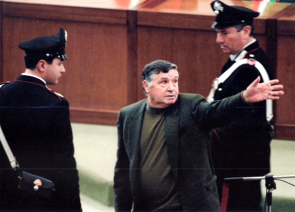 A picture taken on March 8, 1993 shows mafia boss Salvatore 