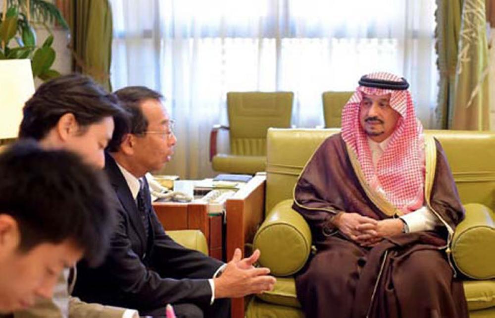 Riyadh emir receives Japanese ambassador