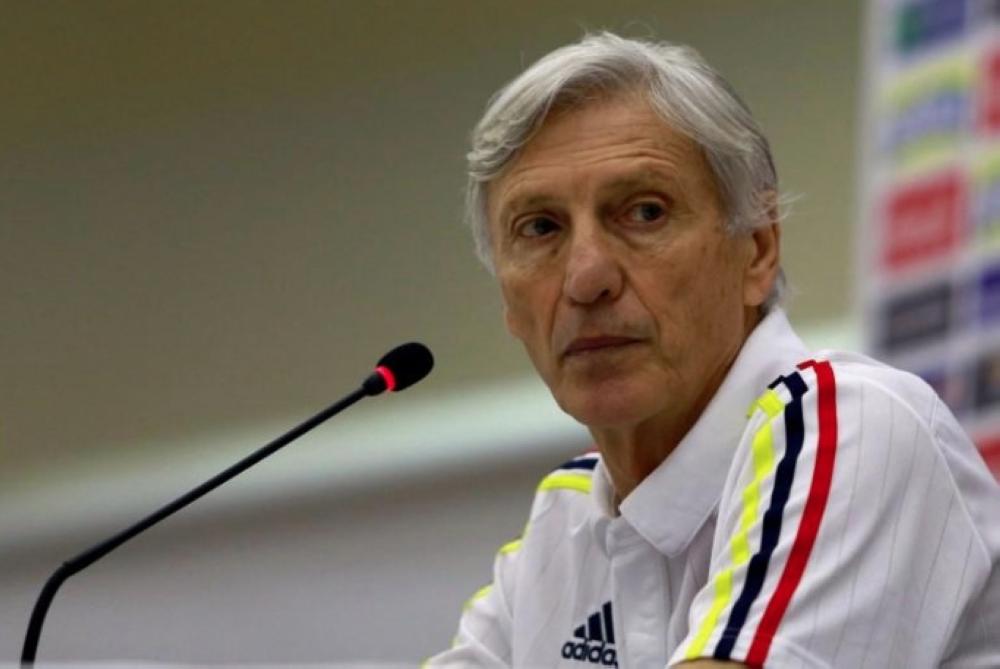 Colombia's head coach Jose Pekerman attends a news conference ahead of their World Cup 2018 qualifier match against Venezuela in Barranquilla, Colombia. — Reuters