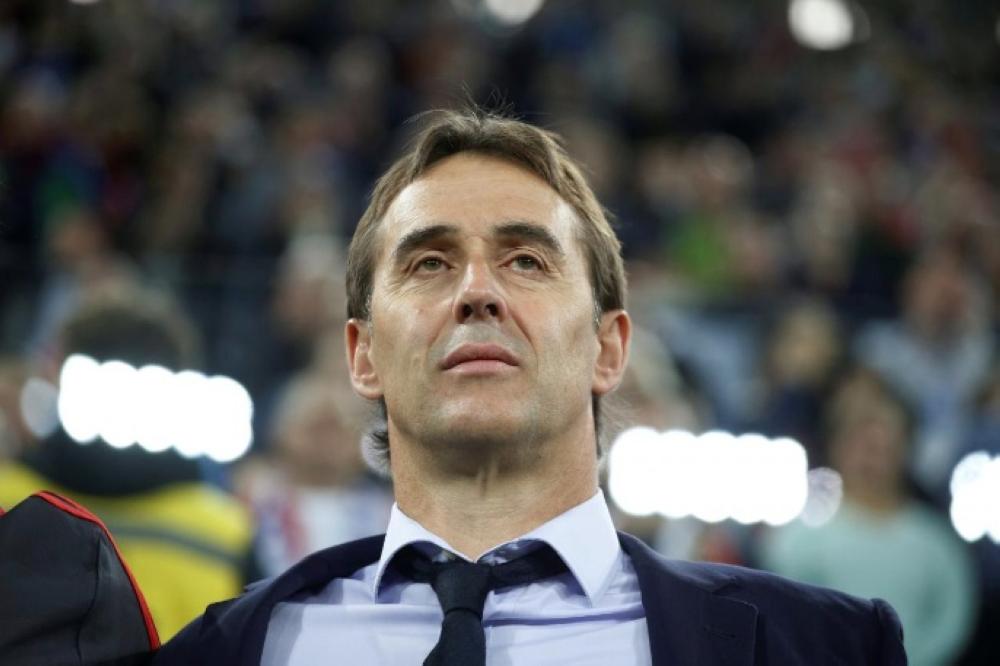 Spain coach Julen Lopetegui before the International Friendly tie against Russia at Saint Petersburg, Russia. — Reuters