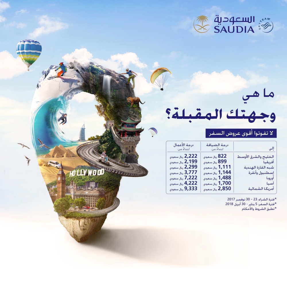 Saudia’s discounts in its winter offers