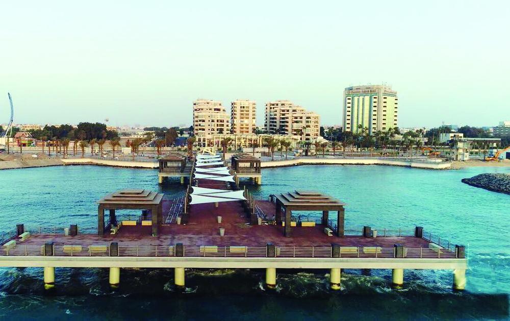 

The 4.2-kilometer-long waterfront covering an area of 700,000 square meters has been built at a cost of SR800 million.