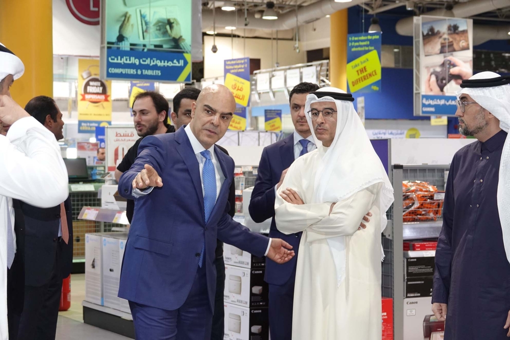 Mohamed Alabbar, Founder of Noon and Abdullah Al Fozan, Chairman and Founder of eXtra, pictured at the eXtra store in Al Khobar.