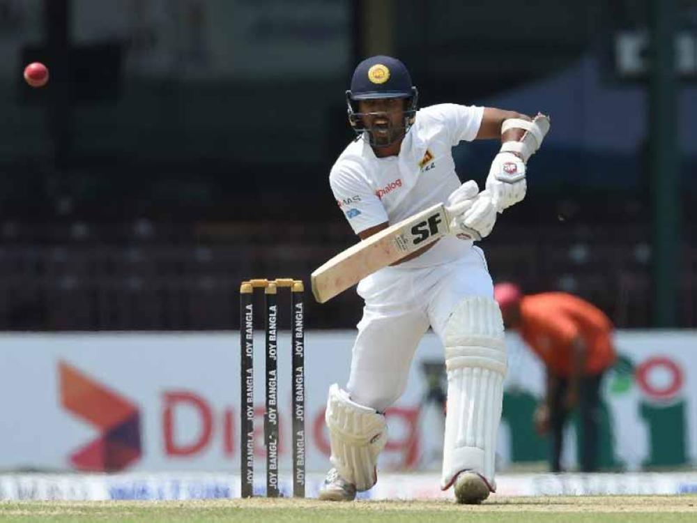 Sri Lanka skipper Dinesh Chandimal, seen in this file photo, Friday mocked India's claim of preparing green tracks for the ongoing series. — AFP