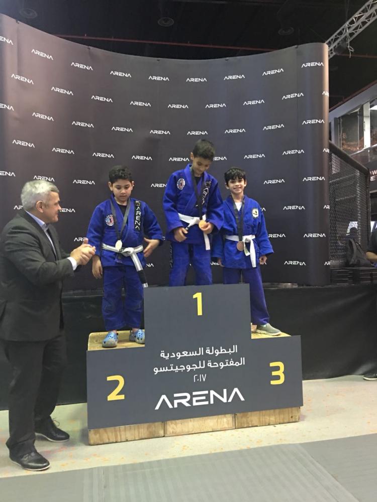 Legendary heroes kids 7 to 8 years old winning first and second place Arena third.