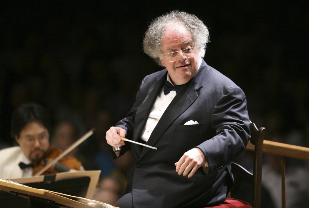 James Levine conducts the symphony on its opening night performance at Tanglewood in Lenox, Massachusetts in this June 2006 file photo. - AP