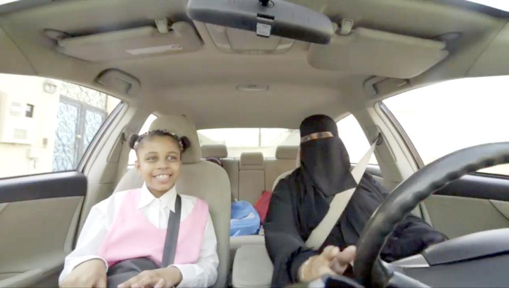 Haya Al-Suwaid features a mother who drives her young daughter to school in the short film against the stereotyping of women drivers on social media.