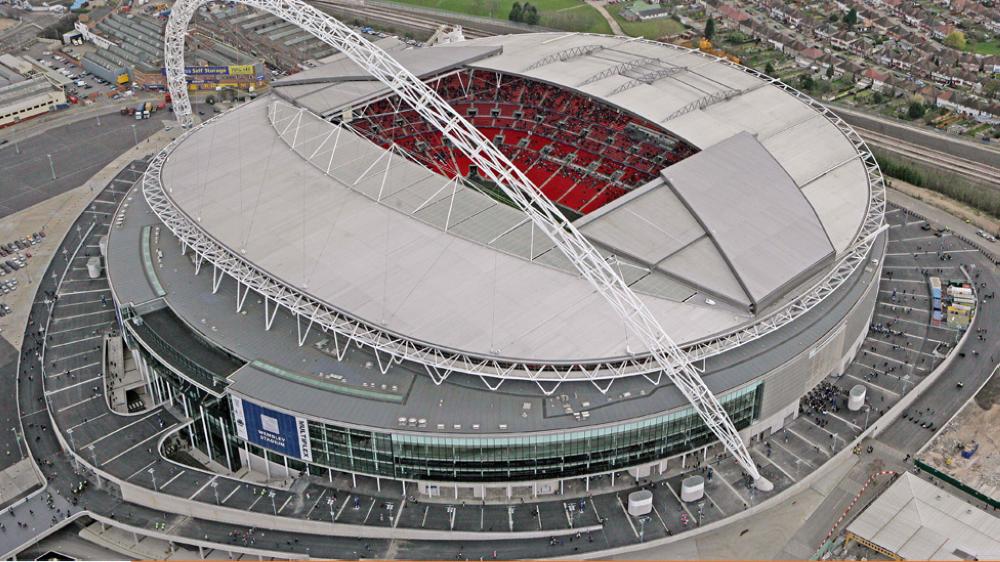 File photo of Wembley Stadium in London.