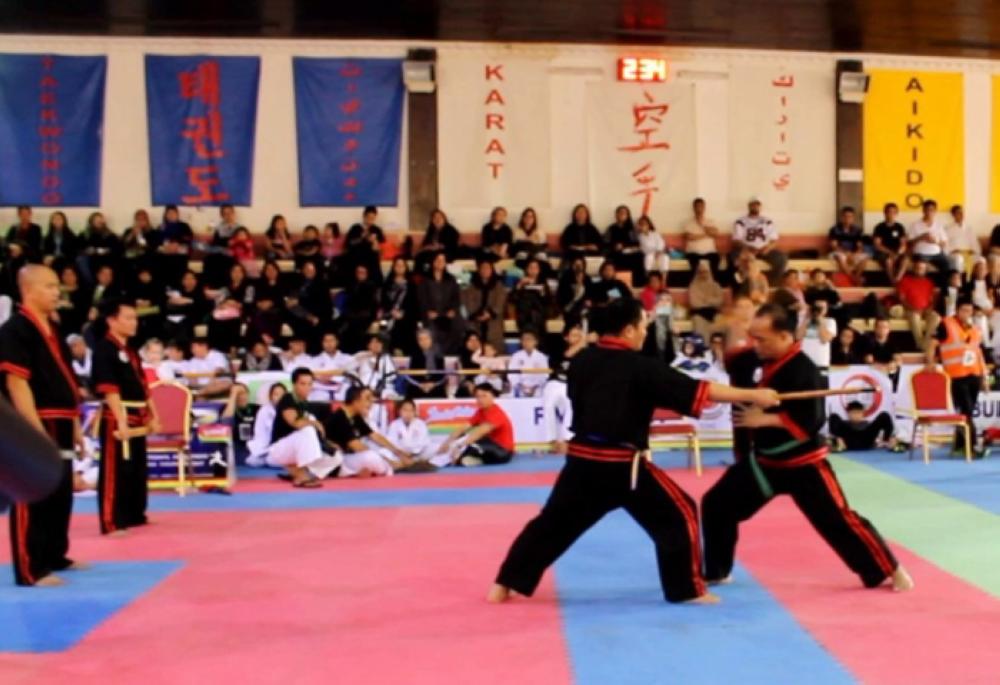 File photo of Modern Arnis exhibition during the 1st FIMAF – OSKA Karate Tournemtn at the Asian Martial Arts Gym, Heraa District, in Jeddah.