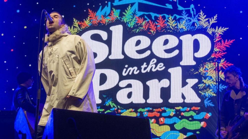 Liam Gallagher performs at Edinburgh's Princes Street Gardens Park on Saturday night.