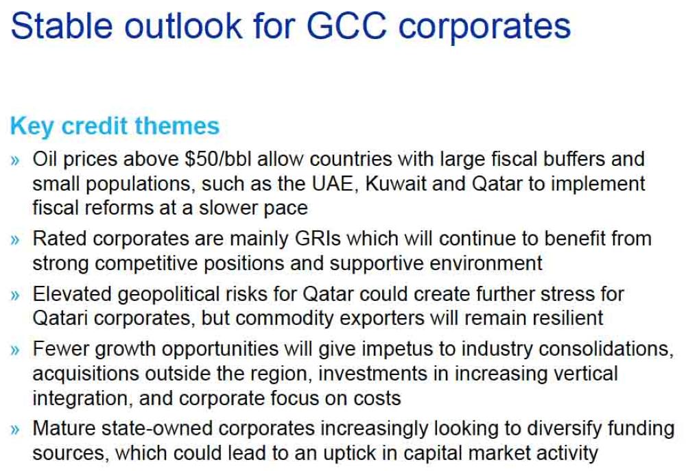 Turkey and South Africa firms face negative outlook even as  GCC peers see stable 2018