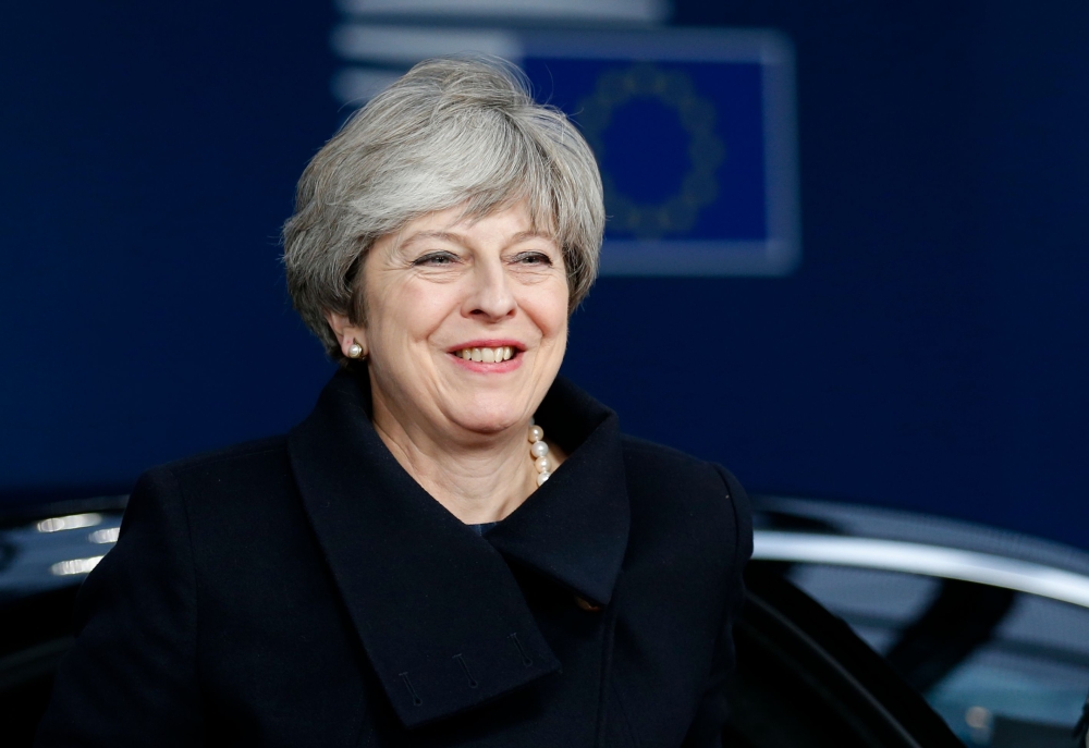 British Prime minister Theresa May arrives to attend the first day of a European union summit in Brussels in this Dec. 14, 2017 file photo. — AFP