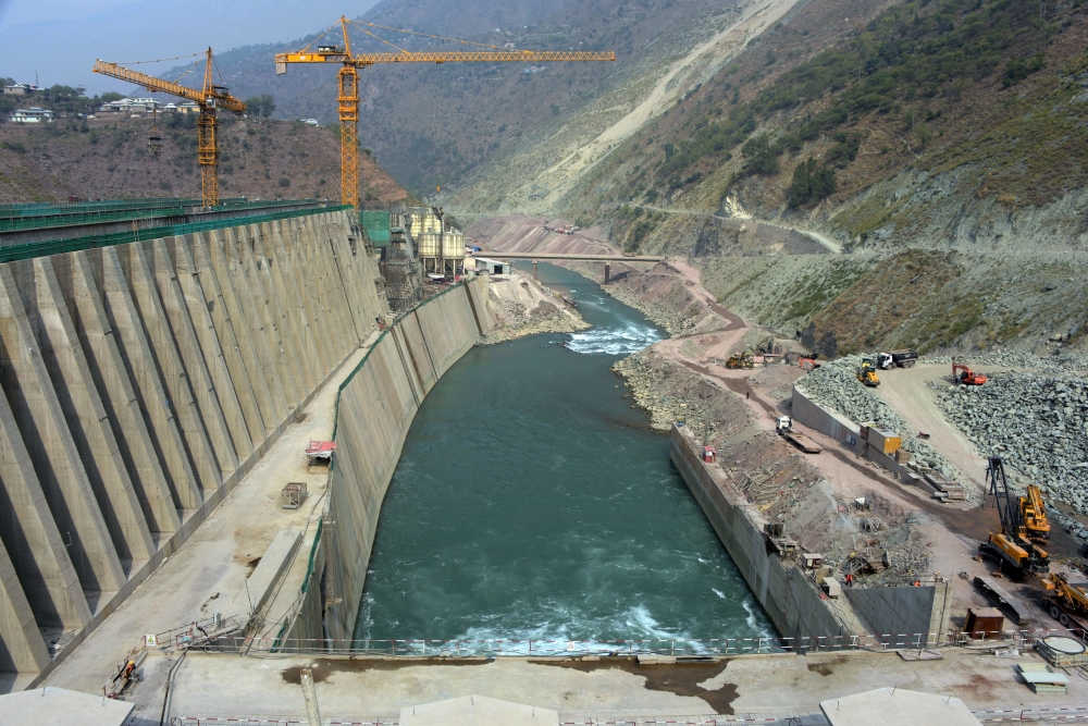 This photograph taken on Oct. 31, 2017, shows a general view of the Neelum-Jhelum Hydropower Project in Nosari, in Pakistan-administered Kashmir's Neelum Valley. Several hundred meters underground, thousands of laborers grind away day and night on a mammoth hydroelectric project in contested Kashmir, where India and Pakistan are racing to tap the subcontinent's diminishing freshwater supplies. - AFP