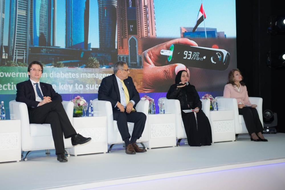 A panel discussion in progress at the International Conference on Diabetes in Abu Dhabi. — Courtesy photo