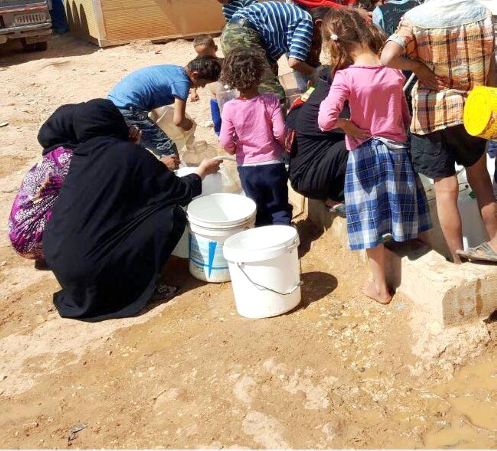 Pure drinking water for the displaced in Syria