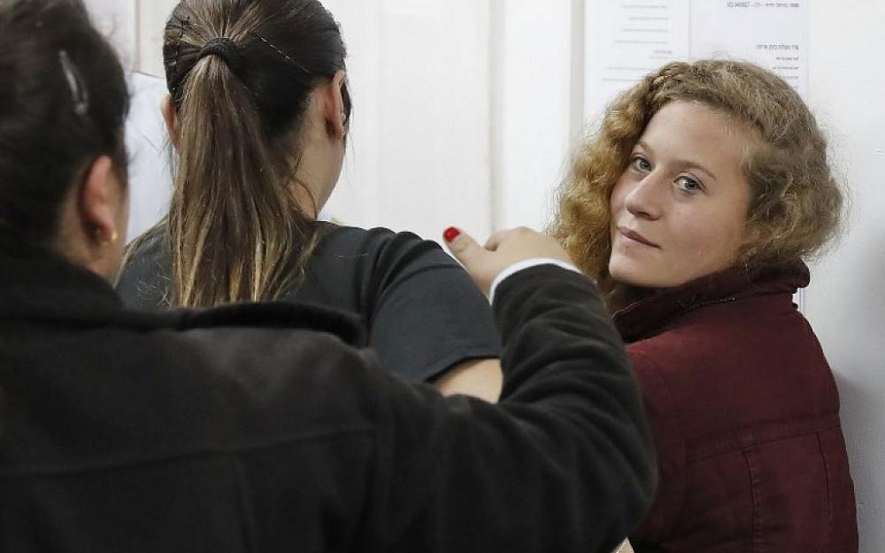 Nour Tamimi, who was arrested on Dec. 20, was charged with aggravated assault of a soldier and disturbing soldiers carry out their duties.